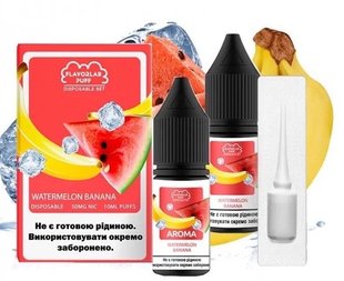 Комплект PUFF SALT 50 мг 10 мл FlavorLab Watermelon Banana фото товару