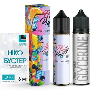 Набор Berry Lemonade ICE Fluffy Puff 60мл фото товара