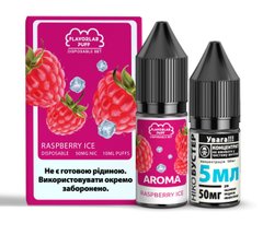 Комплект PUFF SALT 50 мг 10 мл FlavorLab Raspberry Ice фото товара