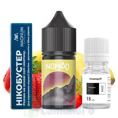 Набор Nomad SALT Strawberry Banana 30 мл фото товара