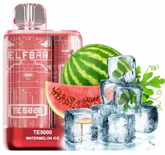 Elf Bar TE5000 Watermelon Ice 5% - одноразка з зарядкою 550 mAh фото товару