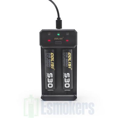 Golisi L2 2A Smart USB зарядний пристрій 18650/20700/21700/26650 фото товару