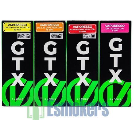 Испаритель Vaporesso GTX Dual Mesh Coil 0.2 Ом 1 шт фото товара