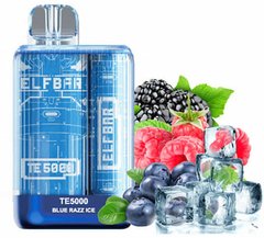 Elf Bar TE5000 Blue Razz Ice 5% - перезаряжаемая одноразка 550 mAh фото товара