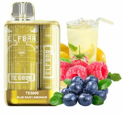 Elf Bar TE5000 Blue Razz Lemonade 5% - перезаряжаемая одноразка 550 mAh фото товара