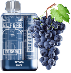 Elf Bar TE5000 Grape 5% - одноразка з зарядкою 550 mAh фото товару