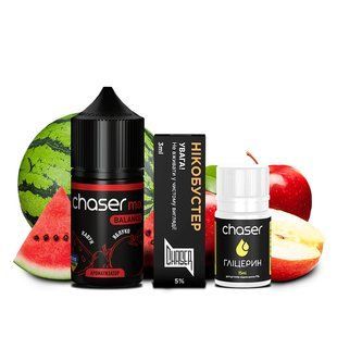 Ароматизатор Chaser Mix Salt Яблуко Кавун 30 мл фото товару