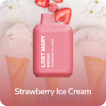 Одноразка Lost Mary BM5000 Strawberry Ice Cream 5% із зарядкою фото товару