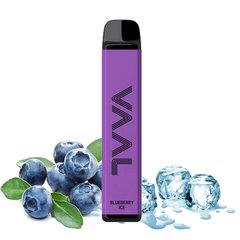 Одноразова сигарета VAAL 1800 Joyetech Blueberry Ice (Чорниця) 50 мг 900 мАг фото товару