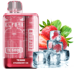 Elf Bar TE5000 Strawberry Ice 5% - одноразка з зарядкою 550 mAh фото товару