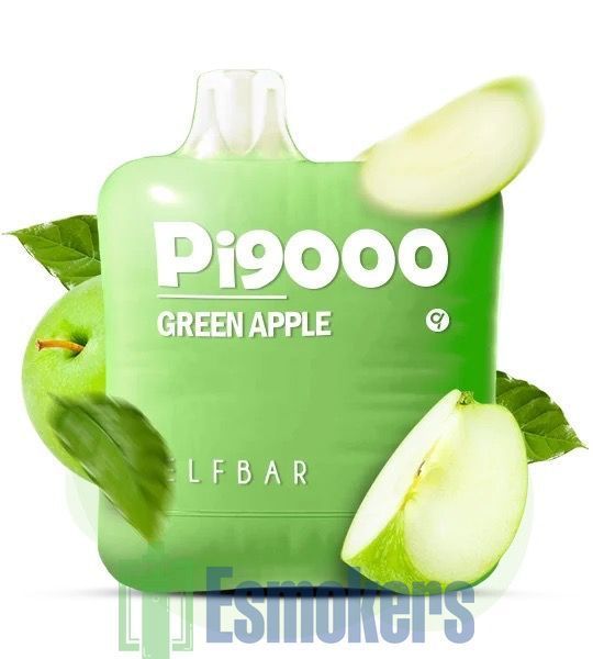 Elf Bar PI 9000 Green Apple 5% — купить в вейп шопе Esmokers