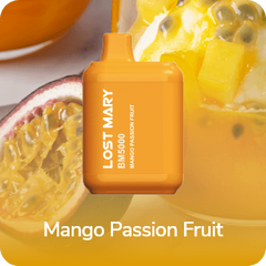 Одноразка Lost Mary BM5000 Mango Passion Fruit 5% з зарядкой фото товара