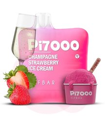 Elf Bar PI 7000 Champagne Strawberry Ice Cream 5% фото товару