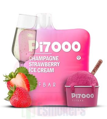 Elf Bar PI 7000 Champagne Strawberry Ice Cream 5% фото товара
