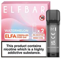 Упаковка 2 шт картридж Elf Bar Elfa Pods Watermelon 5% 4 ml фото товара
