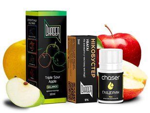 Ароматизатор Chaser Black Triple Sour Apple 30 мл фото товара