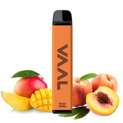 Одноразовая сигарета VAAL 1800 Joyetech Peach Mango (Персик Манго) 50 мг 900 мАч фото товару