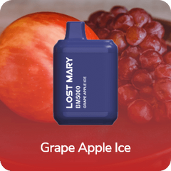 Одноразка Lost Mary BM5000 Grape Apple Ice 5% з зарядкой фото товара