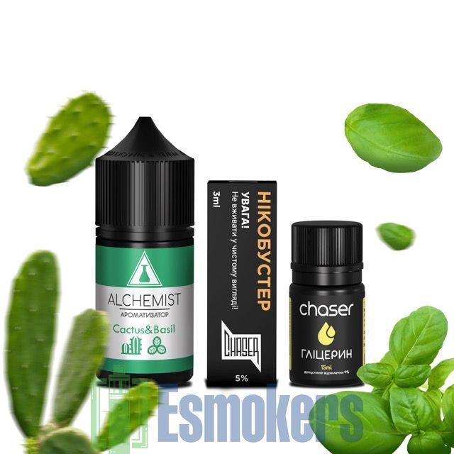 Набор Alchemist Salt Cactus&Basil 30 мл 50 мг 👉 купити жижу у