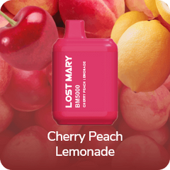 Одноразка Lost Mary BM5000 Cherry Peach Lemonade 5% з зарядкой фото товара