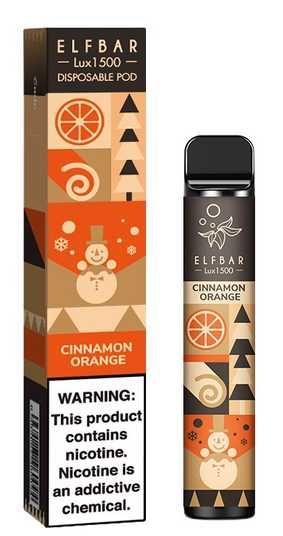 Elf Bar Lux1500 Christmas Edition Cinnamon Orange (Новогодний эльф
