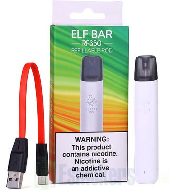 Многоразовый Elf Bar RF350 Pod Starter Kit 350mAh White фото товара