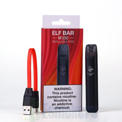 Многоразовый Elf Bar RF350 Pod Starter Kit 350mAh Black фото товара