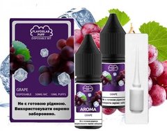 Комплект PUFF SALT 50 мг 10 мл FlavorLab Grape Ice фото товару