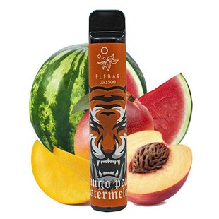 Elf Bar 1500 LUX Mango Peach Watermelon 50 мг 850 mAh одноразовый вейп фото товара