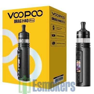 Voopoo Drag H40 Pro Pod Mod Kit 2450 мАг Spray Black  фото товару