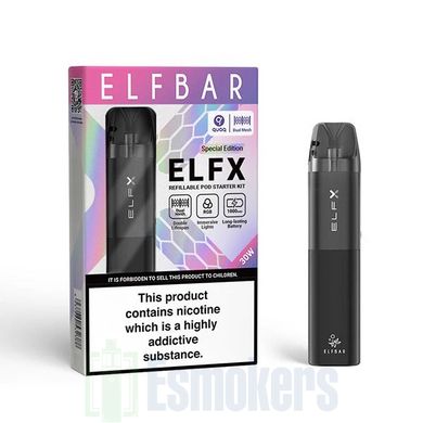 Elf Bar ELFX Pod Kit 1000 mAh Black многоразовая под-система фото товара