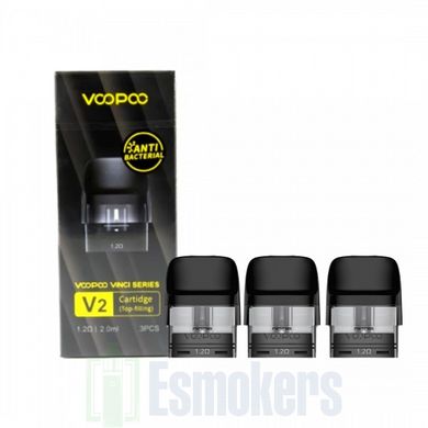 Картридж VooPoo Vinci V2 Pod 1.2 Ом (Верхняя заправка) 3 шт ПАЧКА фото товара