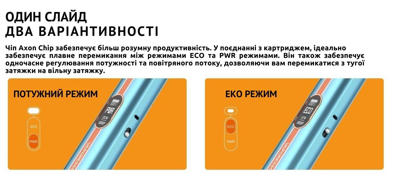 Vaporesso Vibe Kit power Vaporesso Vibe Kit - режими